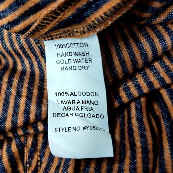 MUR MUR Hoodie Womens Small Brown Navy Embroidered Boho Tunic Cotton Boho Rustic - Picture 10 of 12